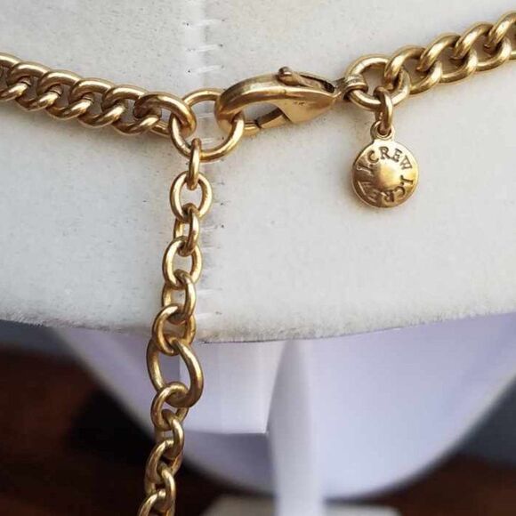 NWOT J Crew Rhinestone Crystal Statement Necklace - Picture 3 of 9